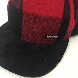 Supreme Red Buffalo Plaid Starter SnapBack Cap/Hat